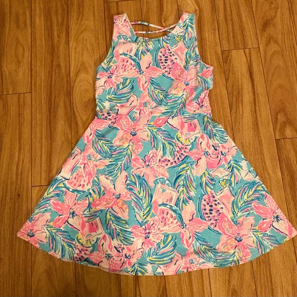 Lilly Pulitzer Other - Like-new (sold) Lilly Pulitzer Carice girl’s sz 16 dress w/ strappy v-back.